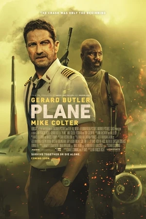 Plane 2023 Hindi Dual Audio HD Poster Download - Filmyzilla