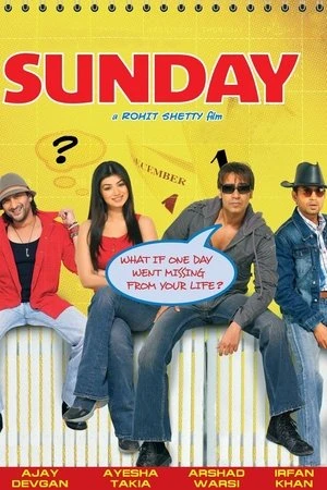 Sunday 2008 Hindi Dual Audio HD Poster Download - Filmyzilla